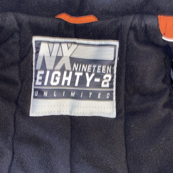 Orange Fur-Lined kids Winter Jacket - Picture 5 of 16